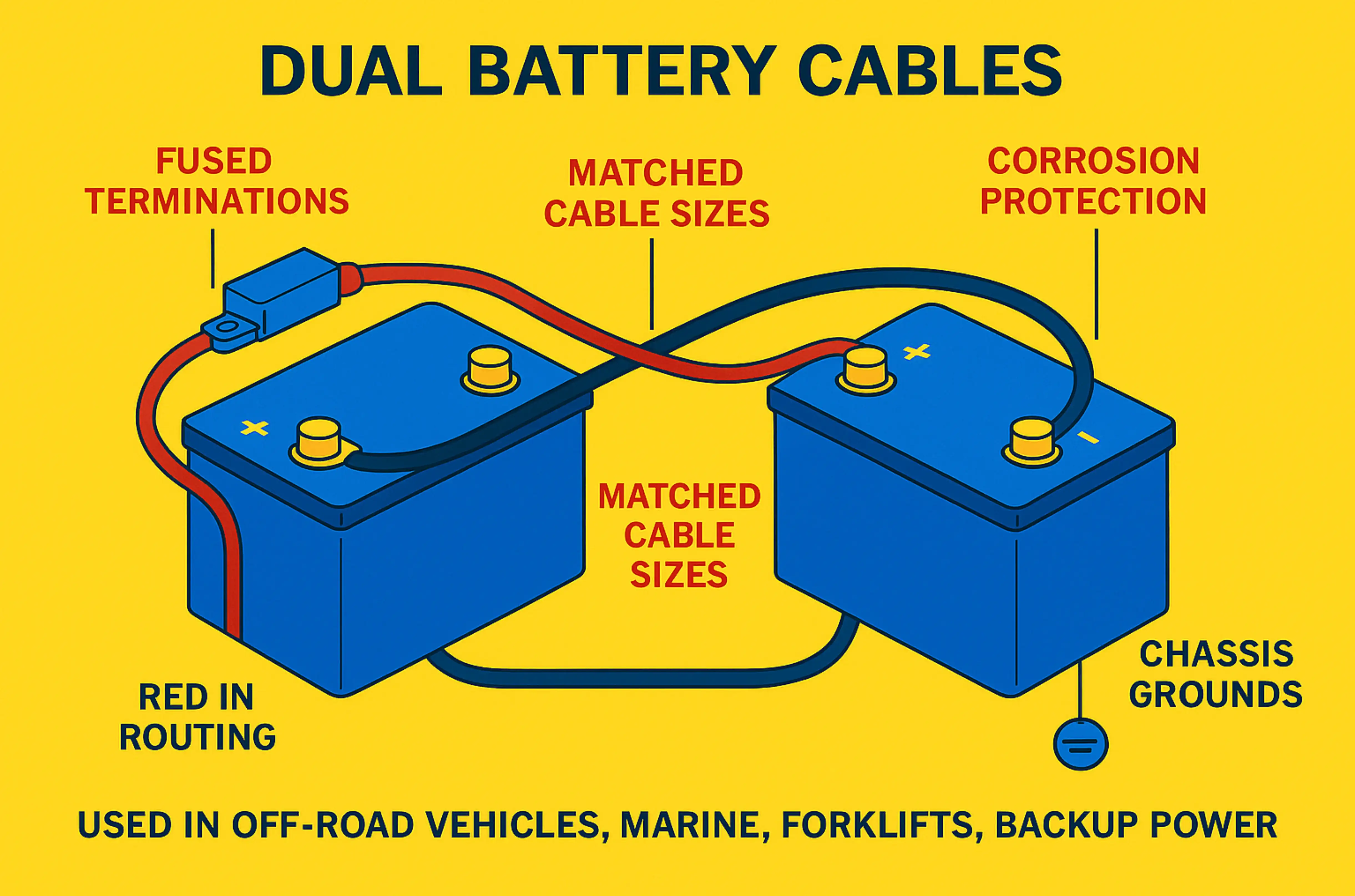 Dual Battery Cables and Links